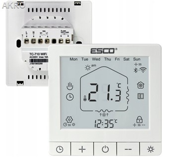ESCO TC-710WIFI TUYA BIAŁY Termostat podłogowy